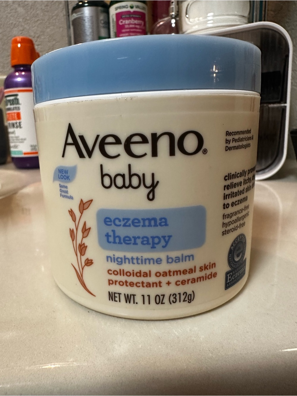 Aveeno Baby Eczema Therapy Nighttime Balm